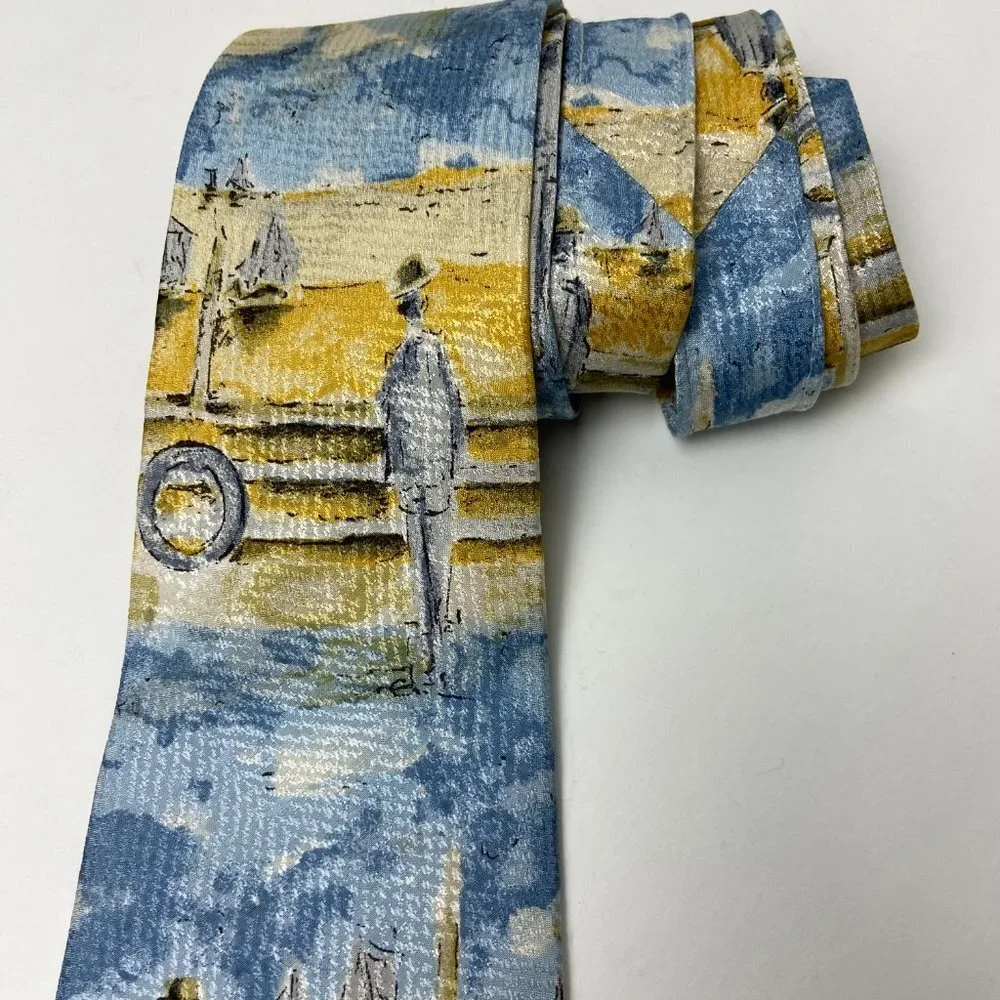 COUNTESS MARA SILK  ART TIE Cruise Ocean Vacation